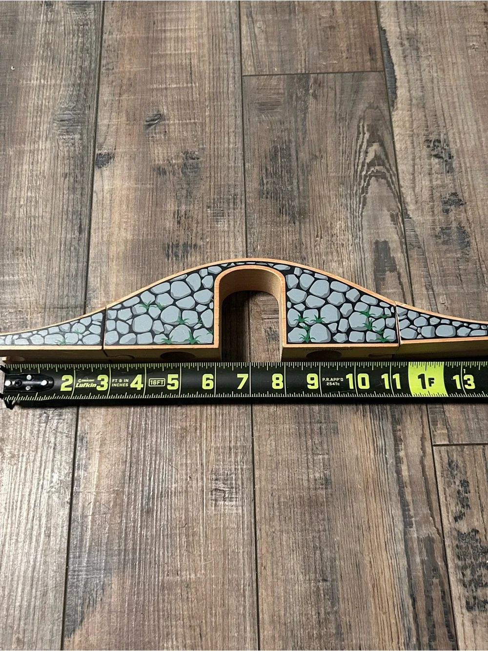 Wooden Train 3 Piece Stone Bridge Fits Imaginarium BRIO Thomas Track